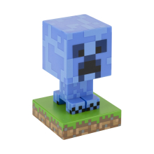                             Icon Light Minecraft - Creeper modrý                        