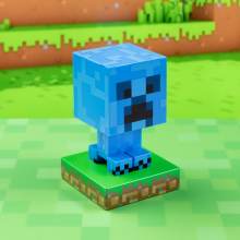                             Icon Light Minecraft - Creeper modrý                        