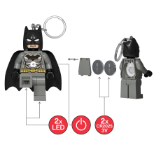                             LEGO Batman svítící figurka (HT) - šedý                        