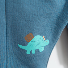                             Teplákové kalhoty s dinosaury -modré                        