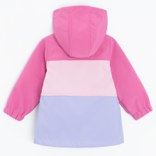                             Dívčí softshellová bunda s kapucí -růžová                        