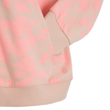                            Mikina na zip s kapucí s potiskem na zádech -světle růžová                        