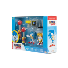                             Herní sada Sonic diorama  + figurky Sonica a Tailse  6 cm                        