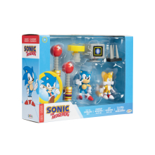                             Herní sada Sonic diorama  + figurky Sonica a Tailse  6 cm                        