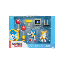                             Herní sada Sonic diorama  + figurky Sonica a Tailse  6 cm                        