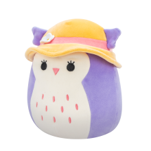                             Plyšový mazlíček Squishmallows Sova s kloboukem - Holly                        