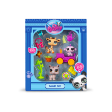                             Littlest Pet Shop 3 zvířátka Safari                        