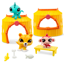                             Littlest Pet Shop 3 zvířátka Džungle                        