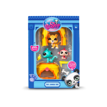                             Littlest Pet Shop 3 zvířátka Džungle                        