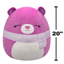                             Plyšový mazlíček Squishmallows Medvěd se šálou - Crisanta, 50 cm                        