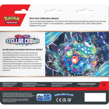                             Pokémon TCG: SV07 Stellar Crown - 3 Blister Booster                        