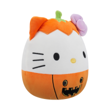                             Plyšový mazlíček Squishmallows Hello Kitty - Hello Kitty v dýni                        