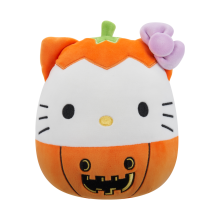                             Plyšový mazlíček Squishmallows Hello Kitty - Hello Kitty v dýni                        