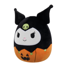                             Plyšový mazlíček Squishmallows Hello Kitty - Kuromi v dýni                        