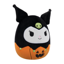                             Plyšový mazlíček Squishmallows Hello Kitty - Kuromi v dýni                        