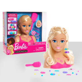 Barbie česací hlava - blonďatá