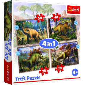 Puzzle 4v1 Dinosauři