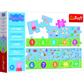 Vzdělávací puzzle Čísla Prasátko Peppa