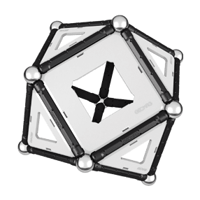 Magnetická stavebnice Geomag - Panels černobílá 104 dílků