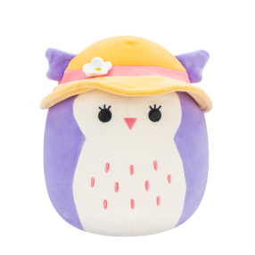 Plyšový mazlíček Squishmallows Sova s kloboukem - Holly