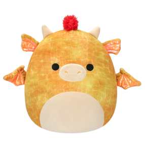 Plyšový mazlíček Squishmallows Zlatý drak - Dieric, 40 cm