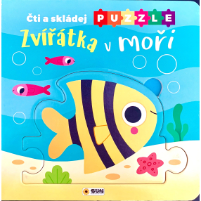 Čti a skládej puzzle - Zvířátka v moři