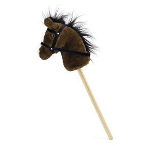 Hobby horse Bonnie, tmavě hnědý kůň na tyči