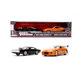 Rychle a zběsile Twin Pack Toyota Supra a Dodge Charger 1:32