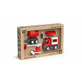 MultiGO Fire ECO set - figurky Igráčků hasičů s auty