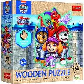 Dřevěné Puzzle 50 dílků Tlapková patrola