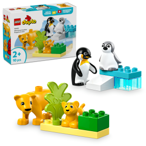 LEGO® DUPLO® 10442 Rodinky divokých zvířat: Tučňáci a lvi