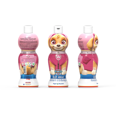 Nickelodeon Paw Patrol Shower Gel & Shampoo sprchový gel a šampon 2 v 1 pro děti Skye 400 ml