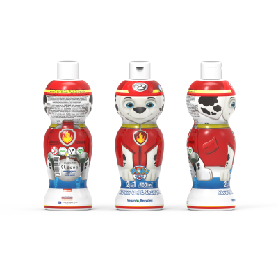 Nickelodeon Paw Patrol Shower Gel & Shampoo sprchový gel a šampon 2 v 1 pro děti Marshall 400 ml