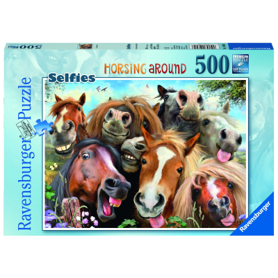 RAVENSBURGER Puzzle Koňská selfie 500 dílků