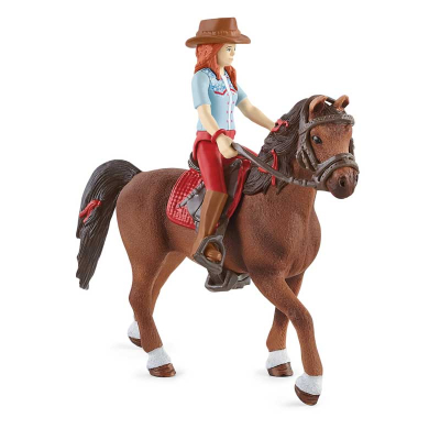 schleich® Horse Club 42539 Zrzka Hannah s pohyblivými klouby na koni