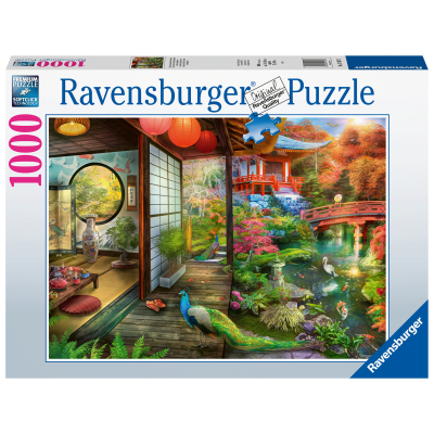 RAVENSBURGER Puzzle Čajovna v japonské zahradě, Kjóto 1000 dílků