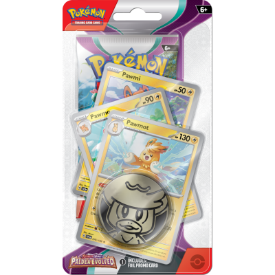 Pokémon TCG: SV02 Paldea Evolved - Premium Checklane Blister - Arboliva and Smoliv