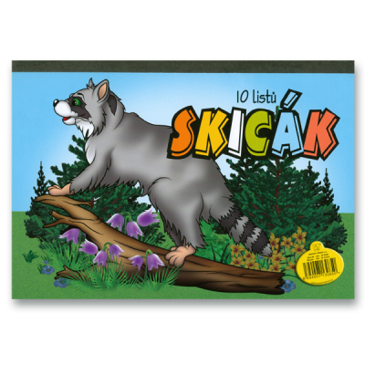 Skicák A4, 180 g/m2, 10 listů