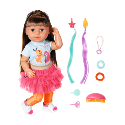 Starší sestřička BABY born Play & Style, brunetka, 43 cm