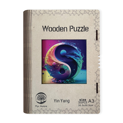 Dřevěné puzzle Jin Jang A3