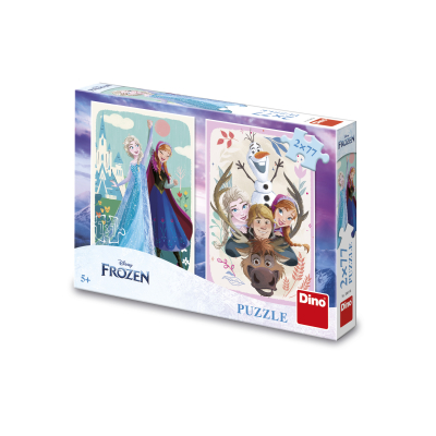 Puzzle 2x77 Frozen: Anna a Elsa