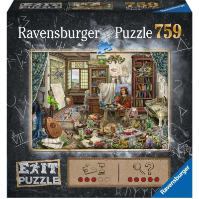 Ravensburger 16782 exit puzzle: umělecké studio 759 dílků