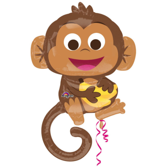 Balónek SuperShape Happy Monkey                    