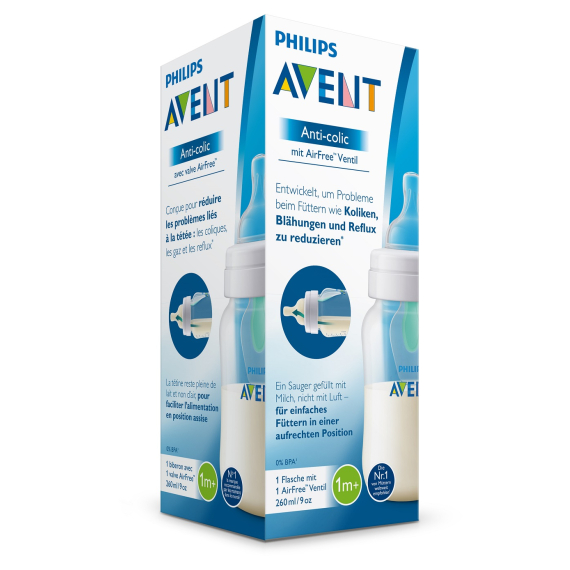 Láhev Anti-colic 260 ml s ventilem AirFree, 1 ks                    