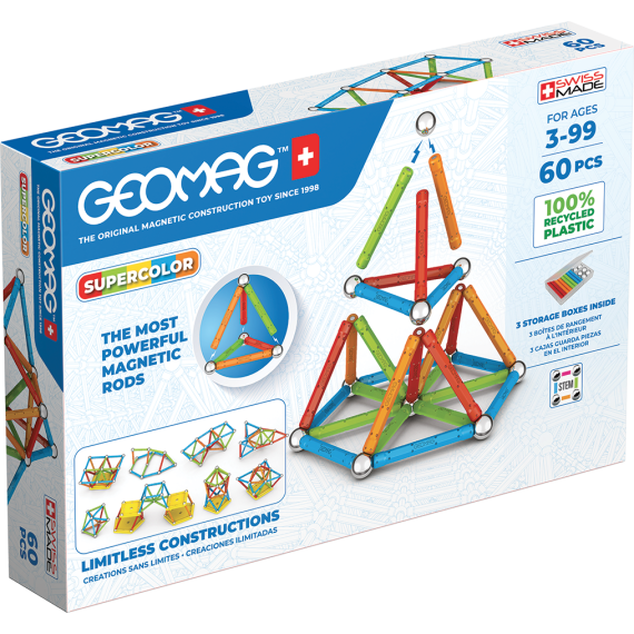 Geomag Supercolor 60 dílků                    