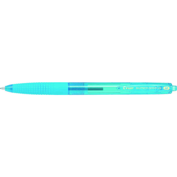 PILOT SuperGrip-G M, kuličkové pero, stiskací světle modrá                    