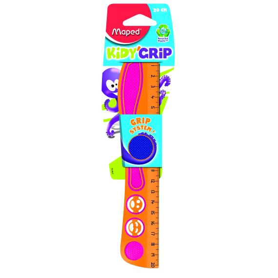 Pravítko Maped Kidy´Grip 20 cm, mix barev, BL                    