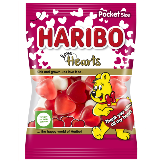 Bonbony Love hearts 80g                    