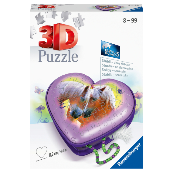 Puzzle 3D Srdce koně 54 dílků                    