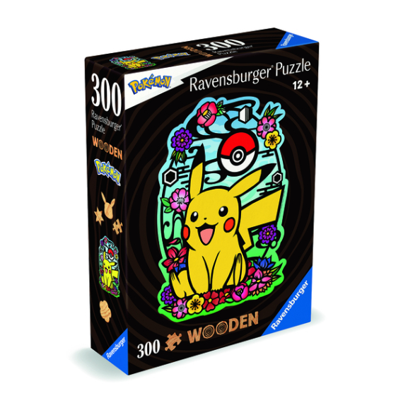 Dřevěné puzzle Pikachu 300 dílků                     